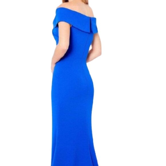 NWT Cameron Blake 221691 Crepe Formal Gown Merlot Size 18W - Picture 3 of 6